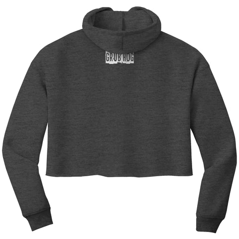 GRUBHOG Bella Women's Crop Fleece Hoodie