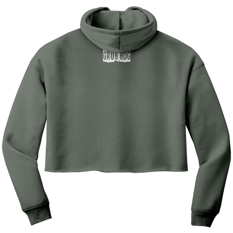GRUBHOG Bella Women's Crop Fleece Hoodie