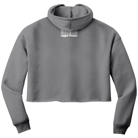 GRUBHOG Bella Women's Crop Fleece Hoodie